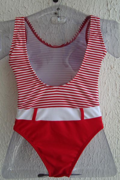 Maiô Linha Navy II Vermelho Costas