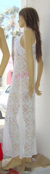 VESTIDO LONGO RENDADO RENASCENÇA